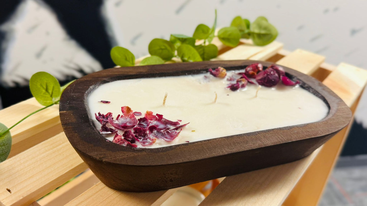 Rustic Bowl Candle